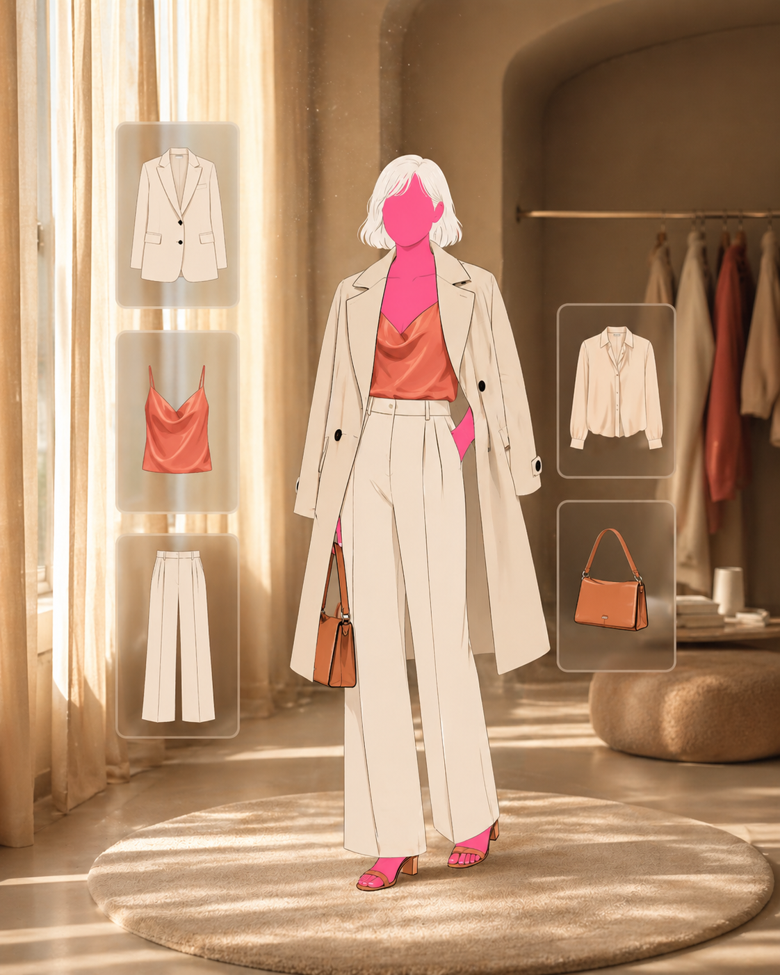 Mademoiselle Dress Room — photograph your clothes, mix and match, try the outfit on virtually before you wear it